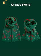 Soft &amp; Warm knitted Christmas scarf image 4
