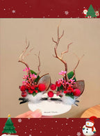 Special Christmas moose headdress - Raw Umber, OS image