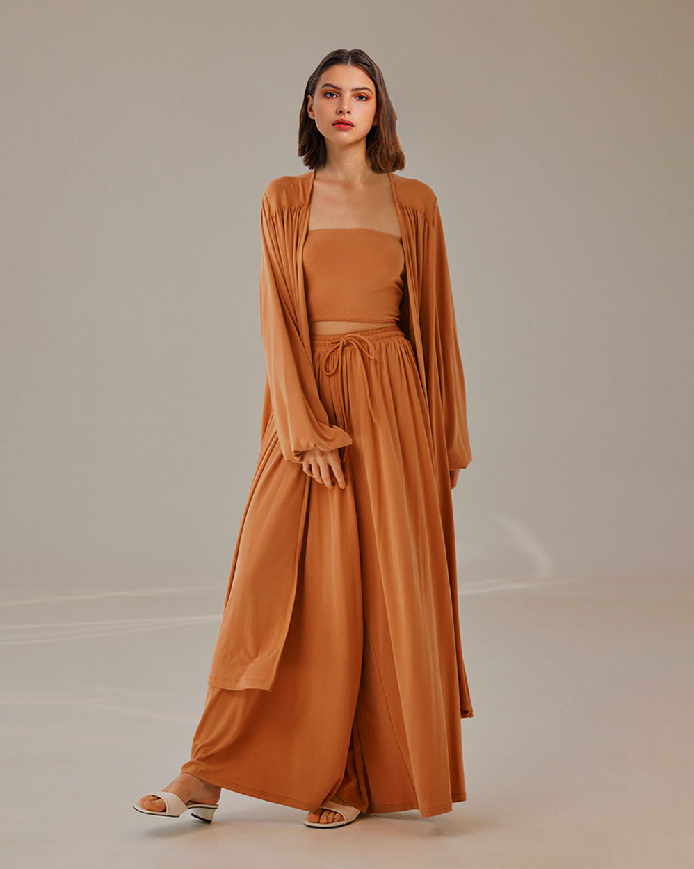 Modal Longline-Cut Set - Orange, M image