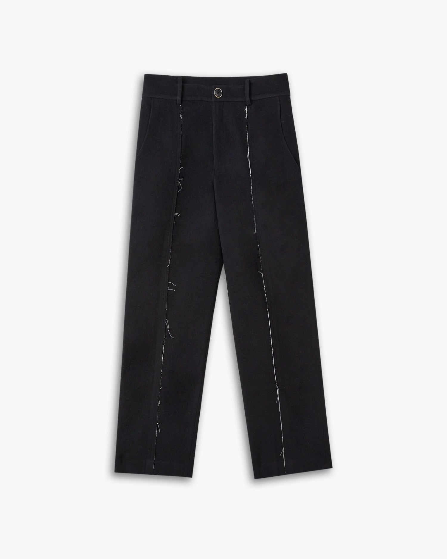 Raw-Edge Wool Pants image 0