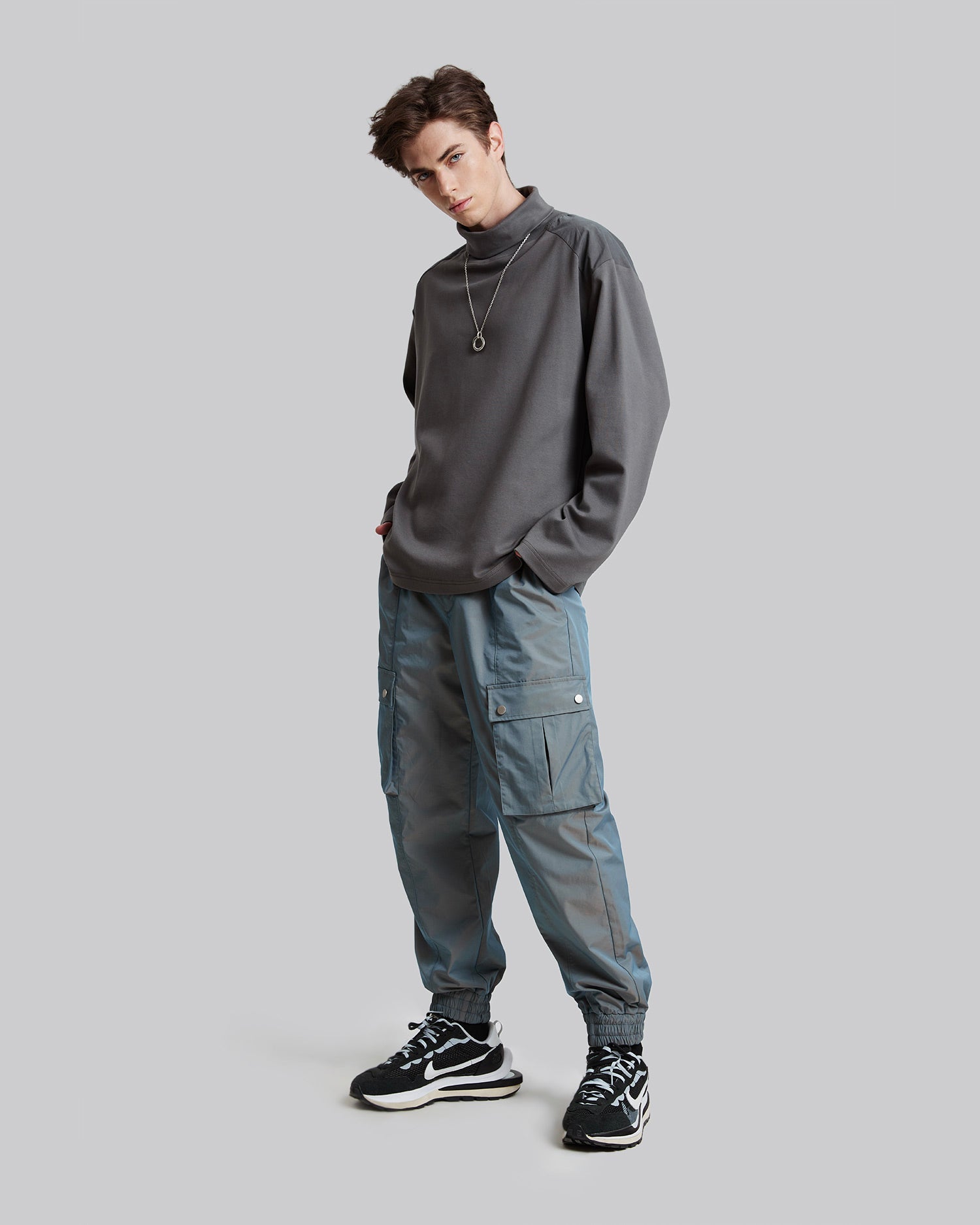 Turtleneck Sweatshirt - Charcoal, L image