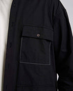 All-Cotton Black Overshirt image 5