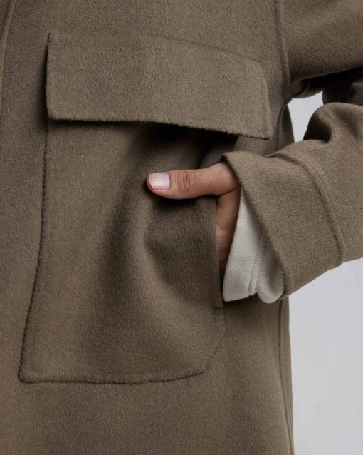 Woolen Jacket With Front Pockets image 4