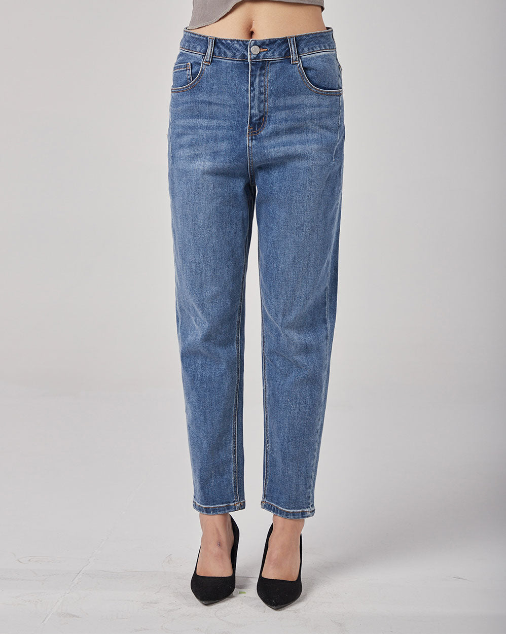 High-Rise Straight Jeans image 0
