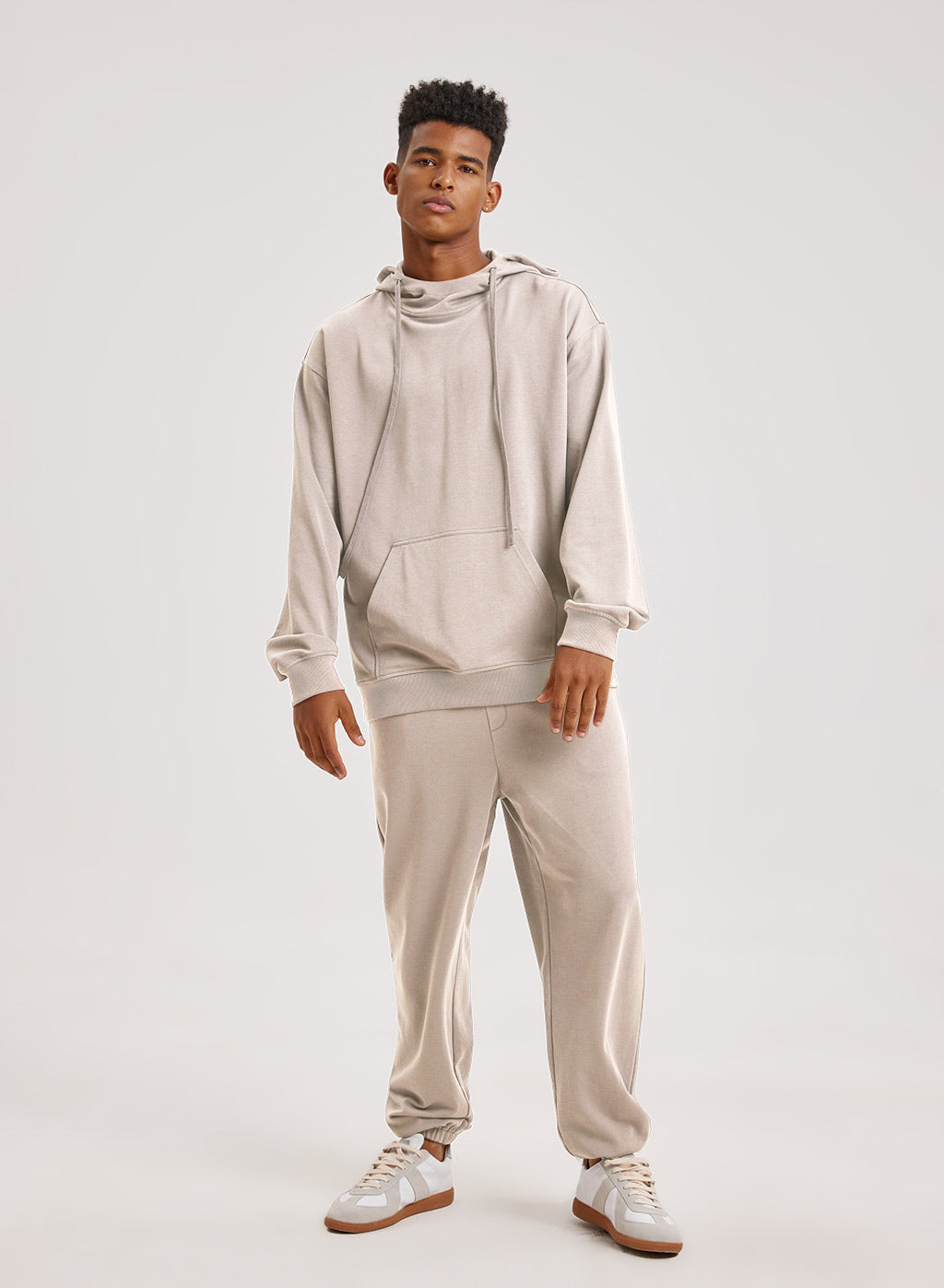Cotton Casual Hoodie Set - Swiss Snow, M image