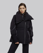 Reflective Large Collar Puffer Jacket image 1