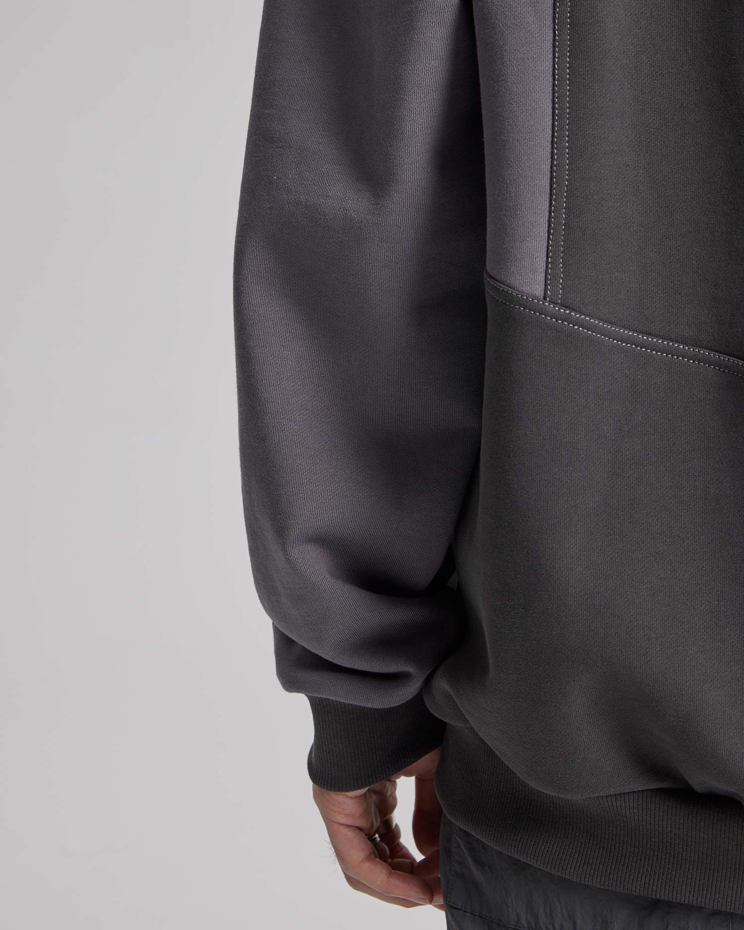 Half Paneled Two-Tone Sweatshirt image 5