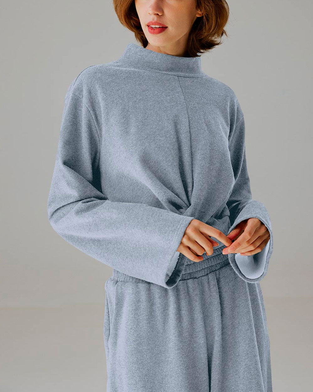 Cropped Cotton Lounge Set image 1