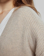 Oversized Rib-Knit Cashmere Cardigan image 4