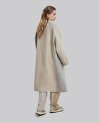 Beige Boxy Lapel Wool Coat image 4