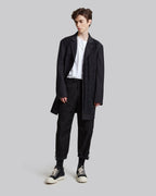 Coat with a Double-Layered Front - Black, XL image