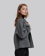 Pure Wool Cut-Off Coat image 4