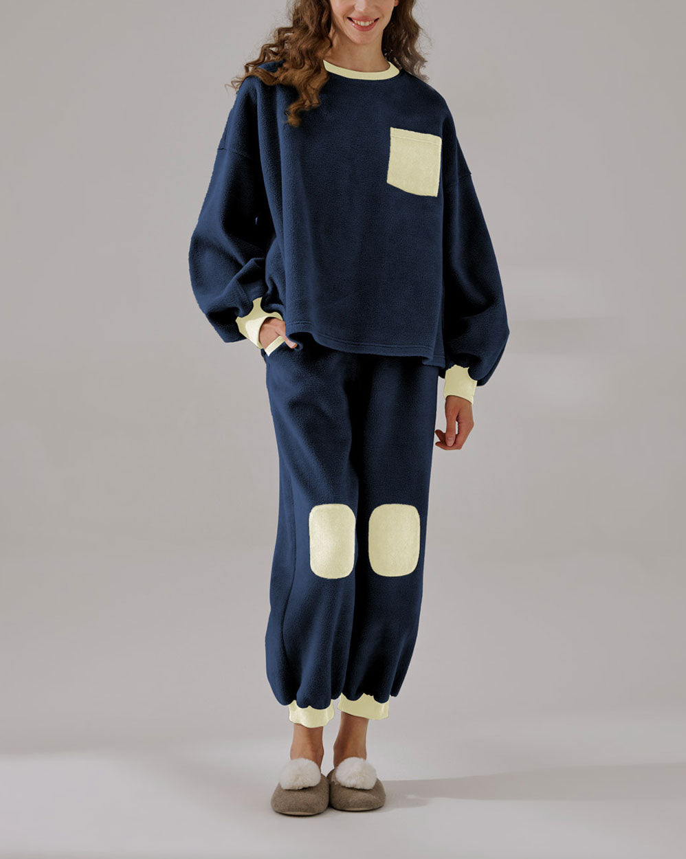 Fleece Color-Block Set - Regal Blue, L image