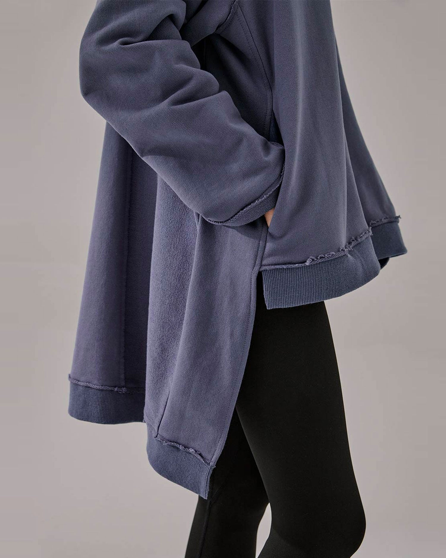 Stepped-Hem Cotton Sweatshirt image 4