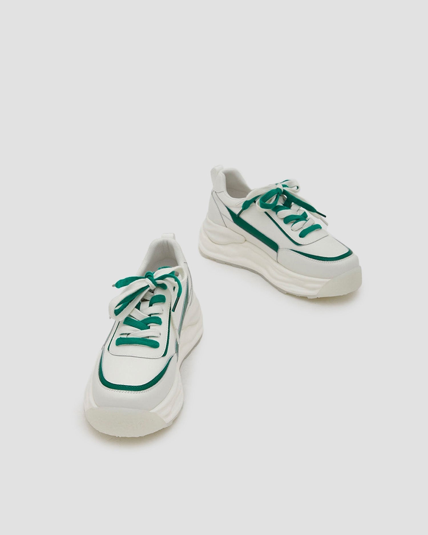 Two-Tone Platform Sneakers image 3