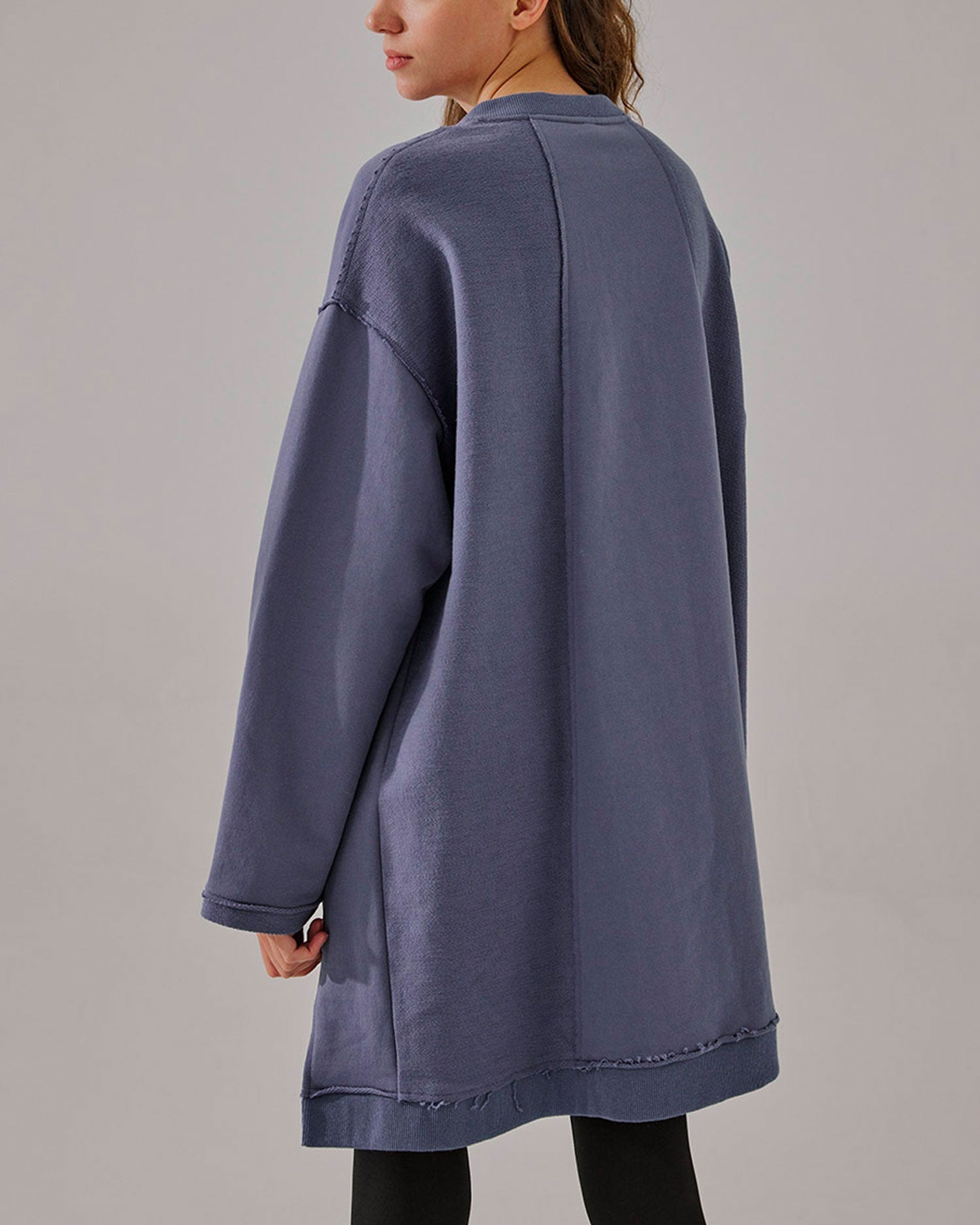 Stepped-Hem Cotton Sweatshirt image 3