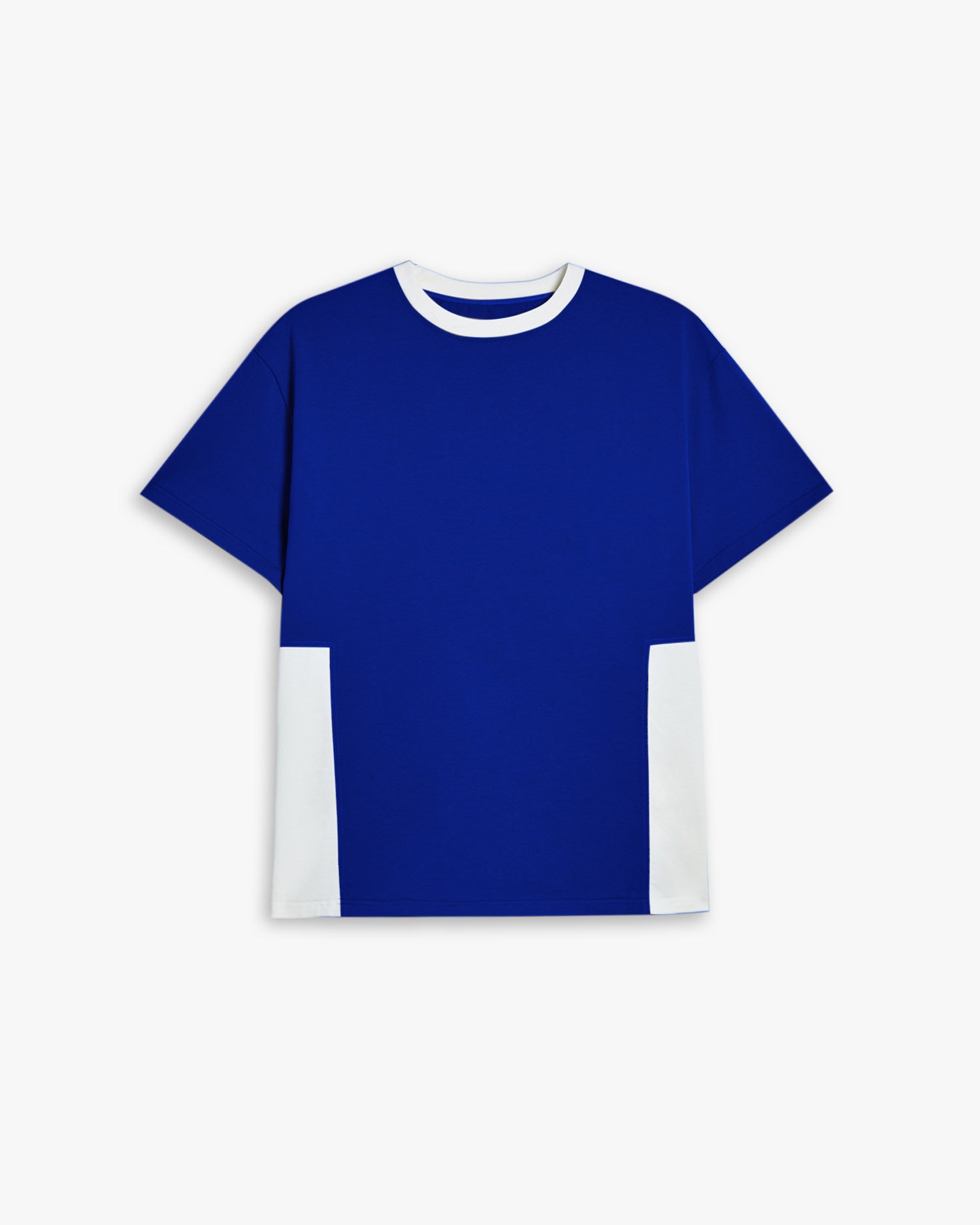 Two-Tone Patchworks T-Shirt - Cobalt Blue, M image