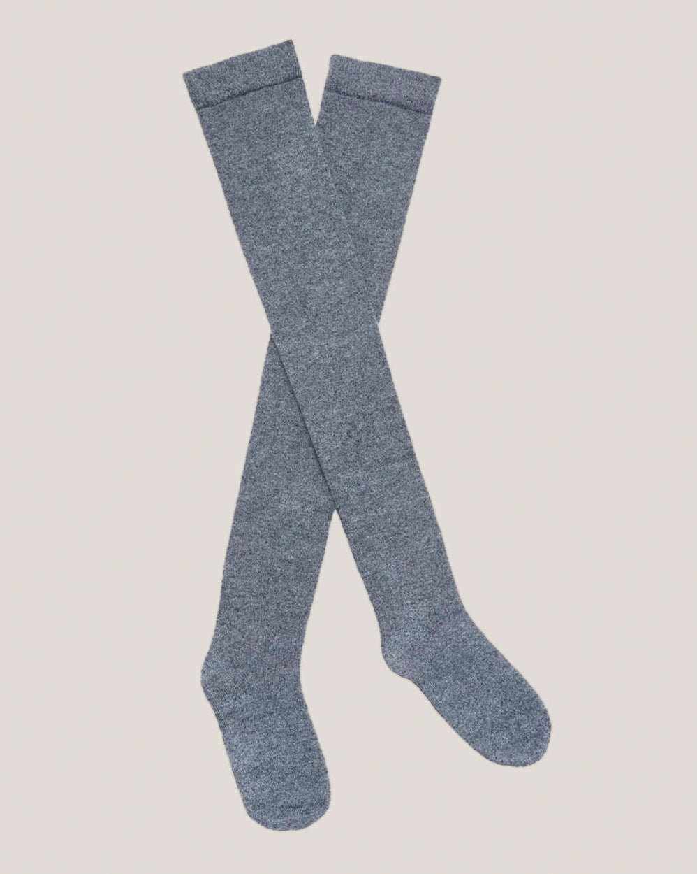 Pure Cashmere Over-Knee Socks - Grey, OS image
