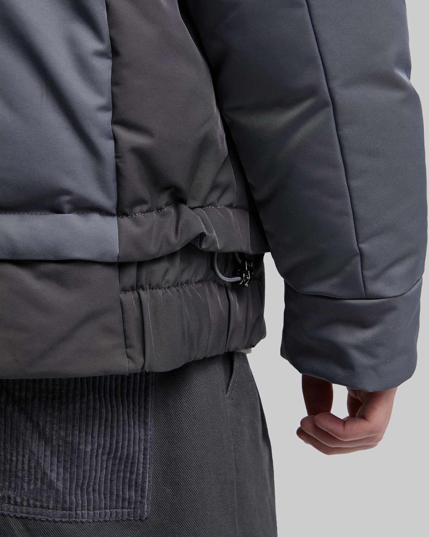 High Collar Panel Puffer Jacket image 5