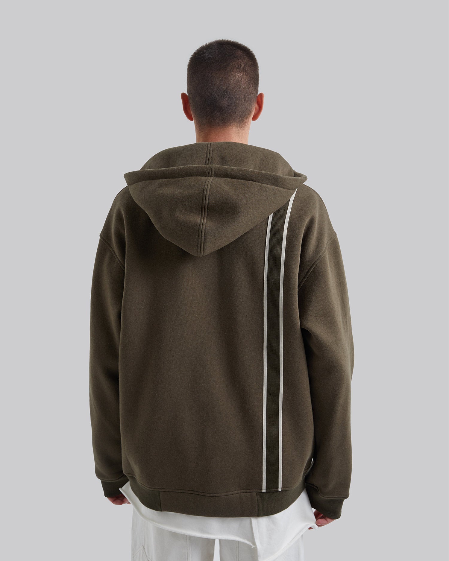Side-Tape Zip Up Hoodie image 3