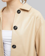 Pristine Faux-Leather Cropped Jacket image 4