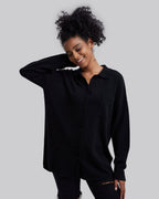 Woolen Shirt in Black image 1
