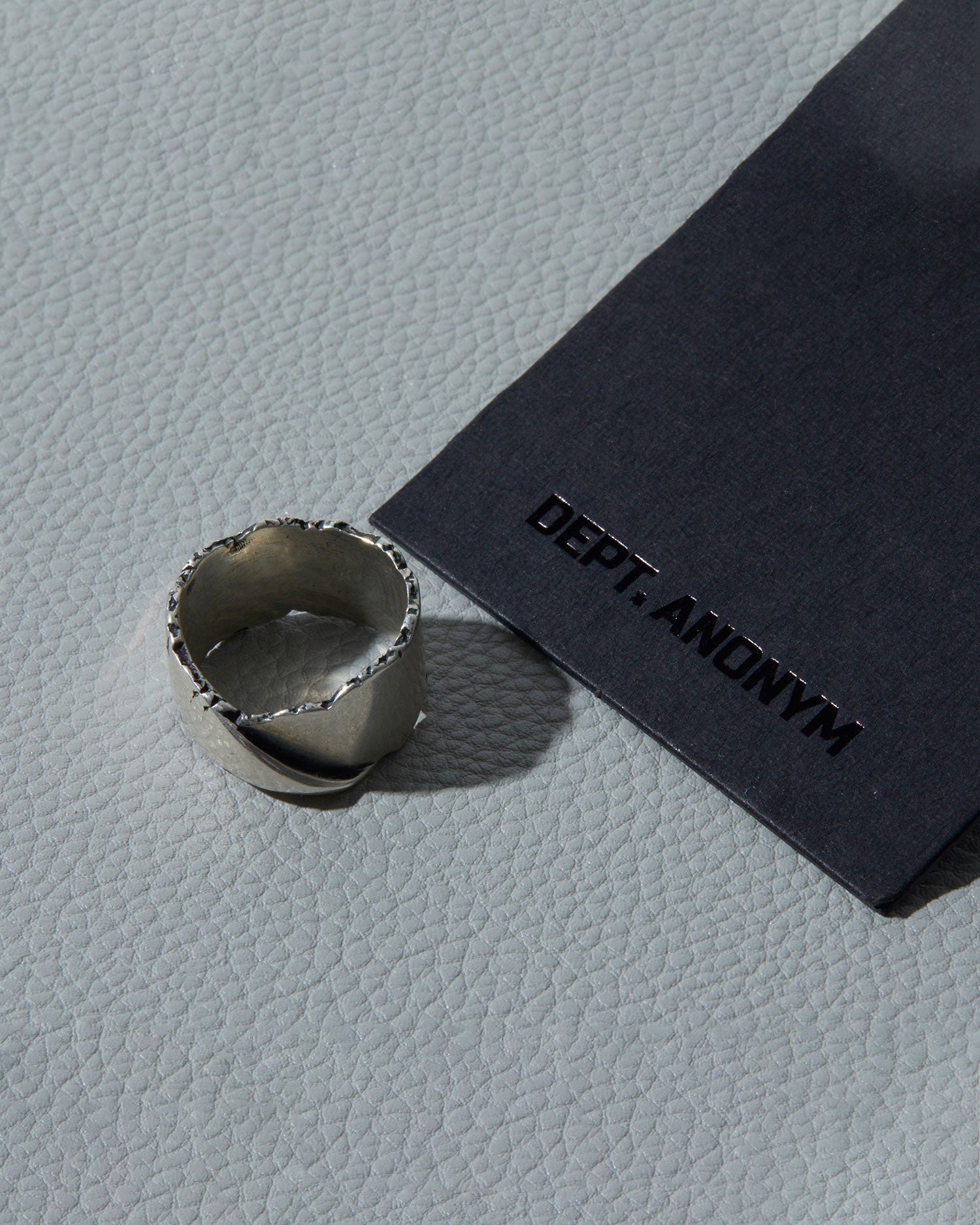 1 X Silver Rough-Cut Ring image 4