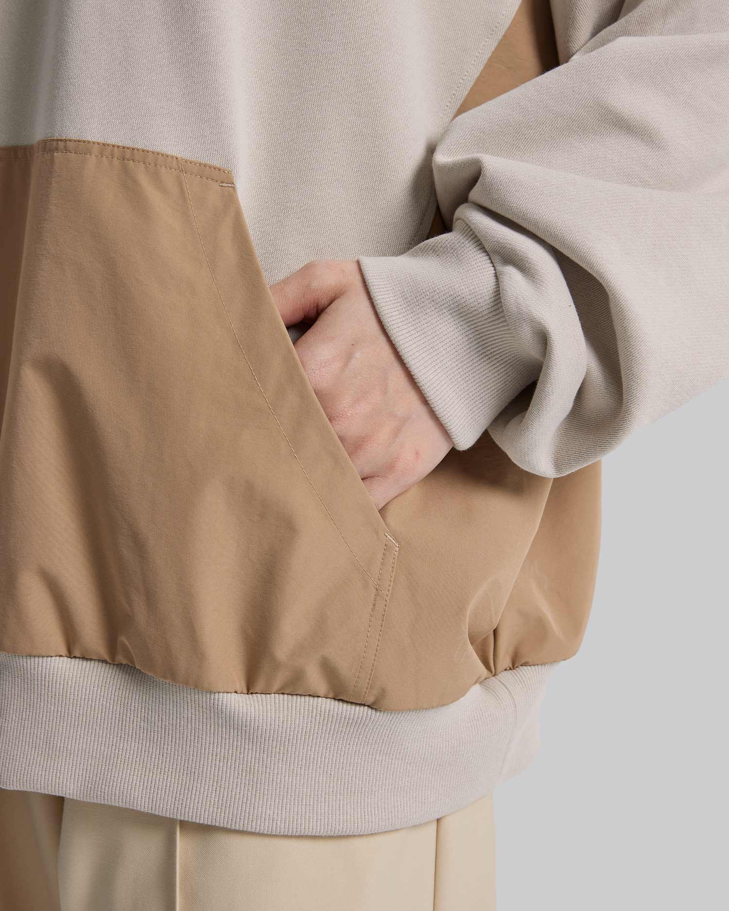 Half-Zipper Patched Sweatshirt image 5