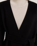V Neck Cashmere Wrap Coat image 5