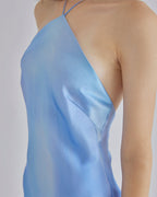 Classic Halter Neck Midi Silk Dress image 5