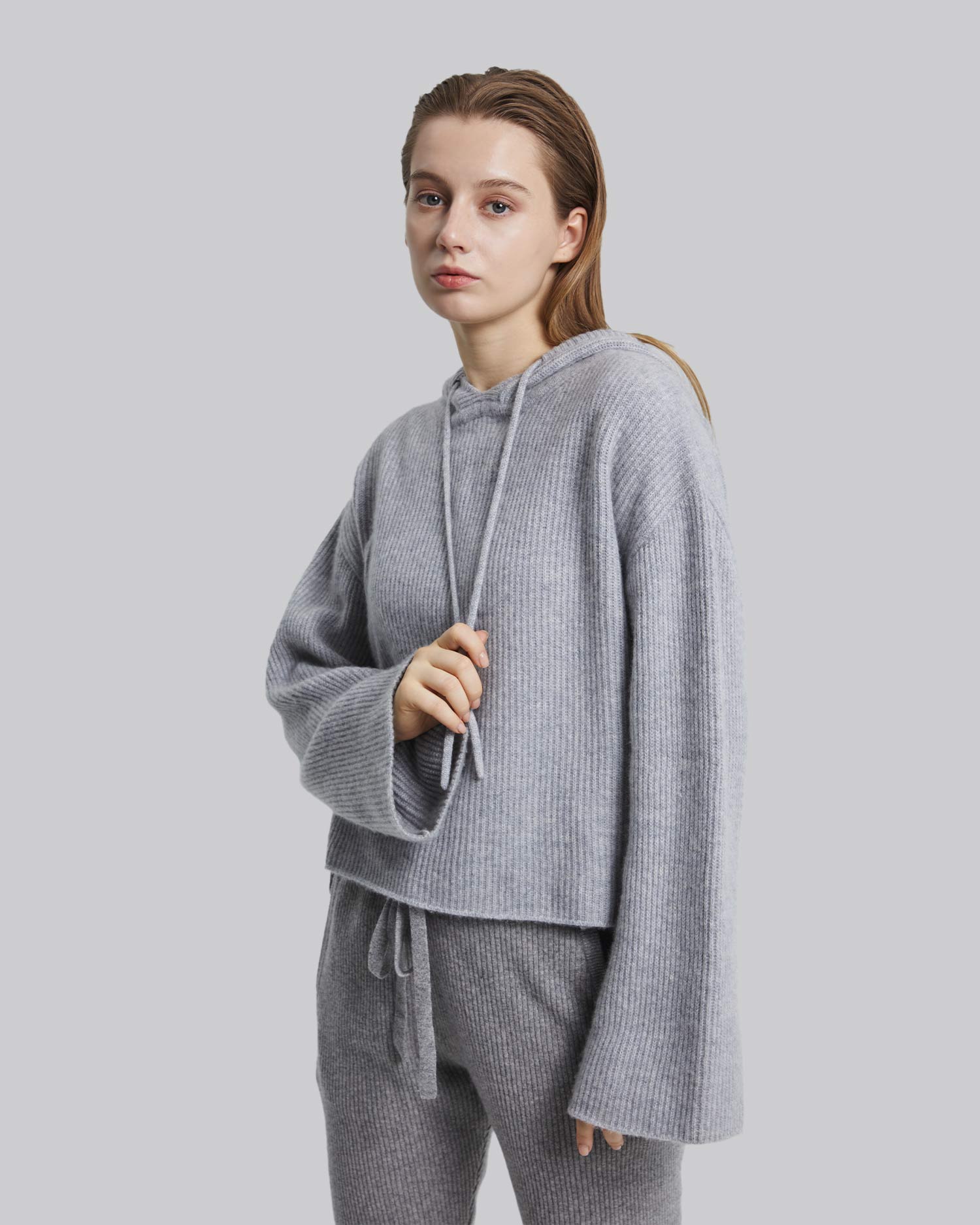 Cashmere Cropped Hoodie image 1
