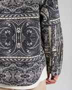 Gold &amp; Black Cotton Patterned Shirt image 3