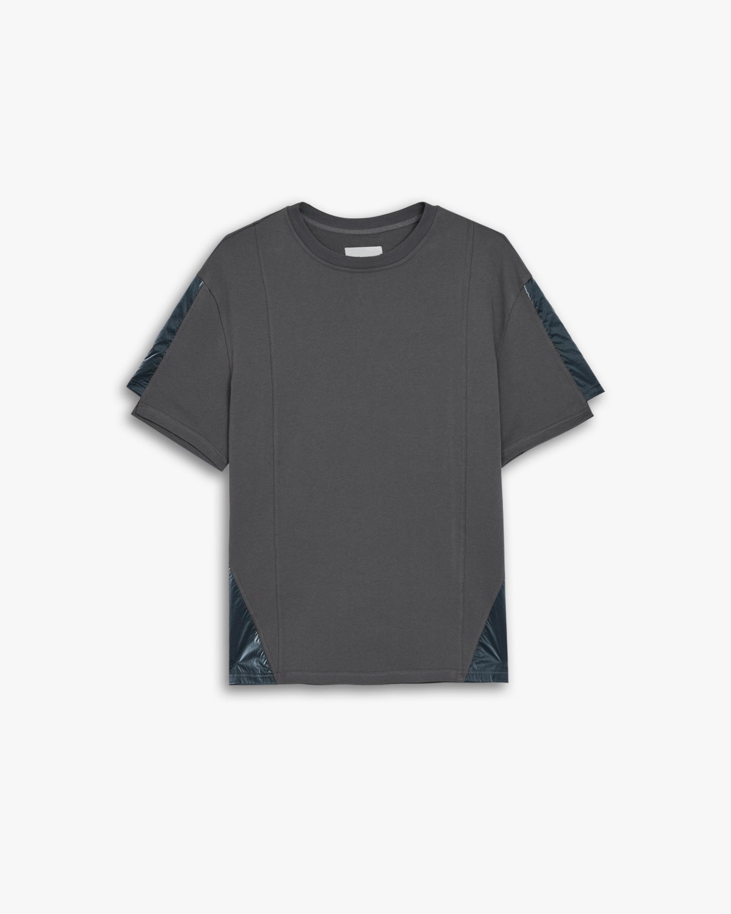 Paneled Basic T-Shirt - Dark Grey, L image