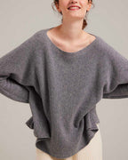 Pure Cashmere Batwing Sleeve Crew Sweater image 4