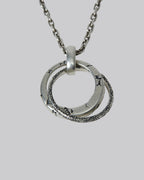 1 × Silver Rolo Chain with Interlocking Rings image 2