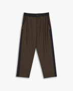 Two-Tone Tapered Pants - Brown, M image