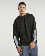 Oversized Crewneck Patchwork Sweatshirt image 4