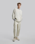 Exposed Seam Baggy Pants - Beige, L image