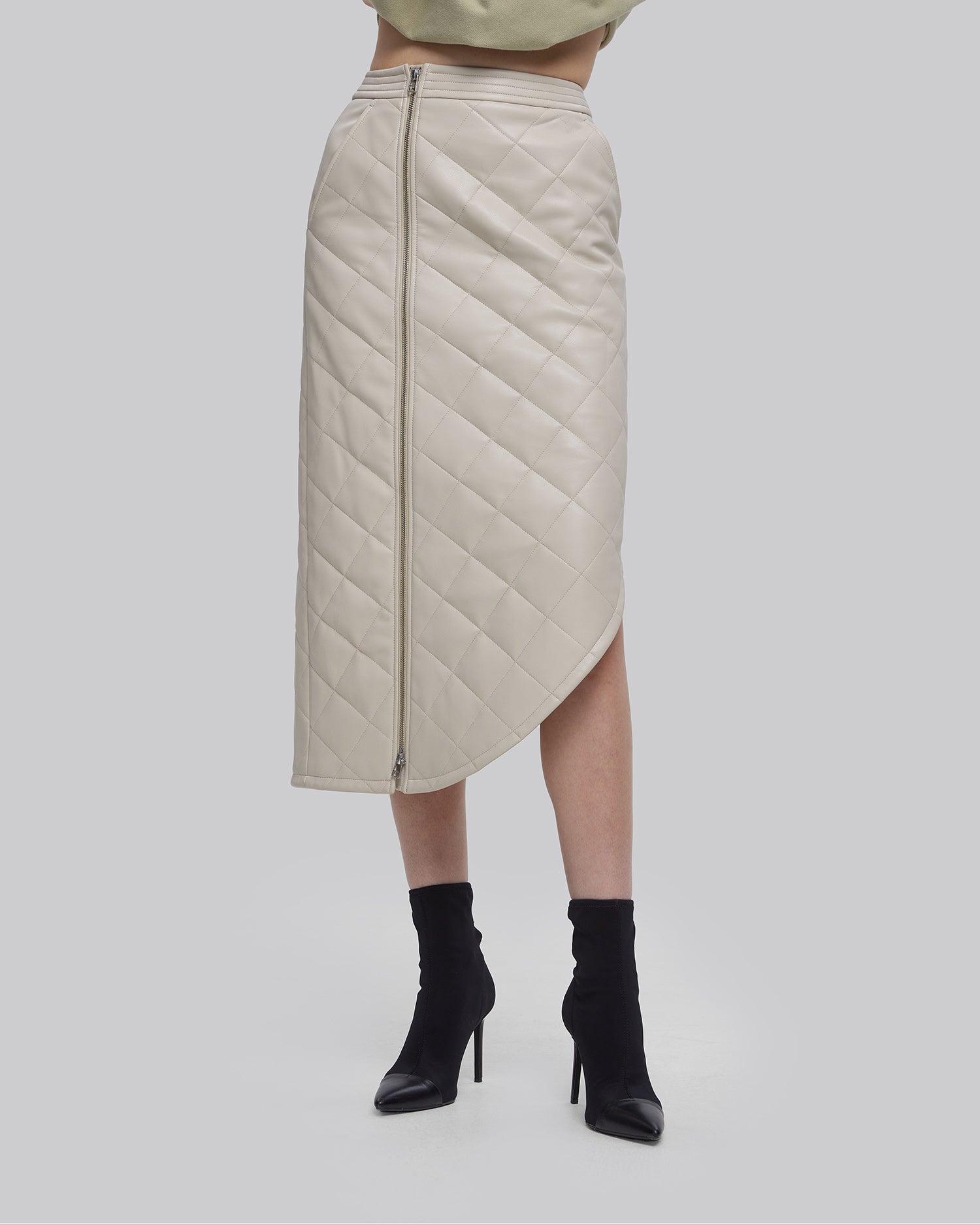 Asymmetric Quilted Skirt image 2