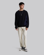 Sweatshirt with Paneled Splits - Black, XL image