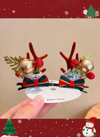 Special Christmas moose headdress - Gold, OS image