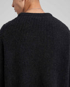 Wool-Cashmere Woven Detail Sweater image 5