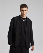 Black Linen Blazer image 1