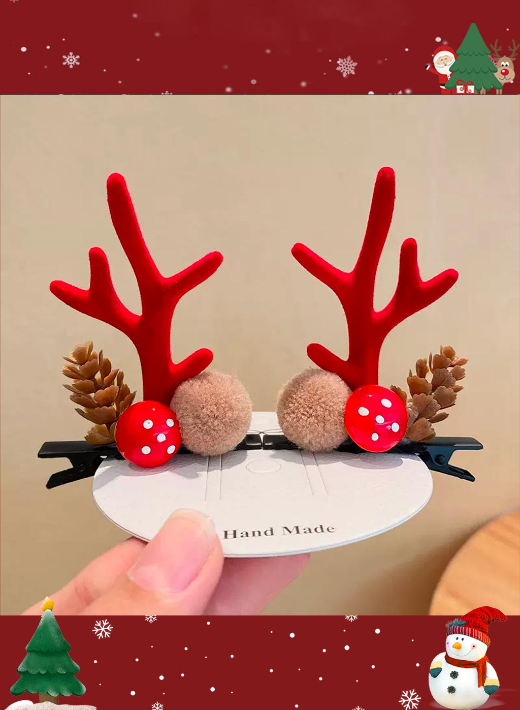 Special Christmas moose headdress - Rust, OS image