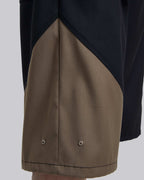 Two-Tone Draping Shorts image 5