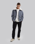 Grey Pocket Wool Jacket image 3