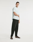 Light V-Neck Linen T-shirt - Spindle, L image
