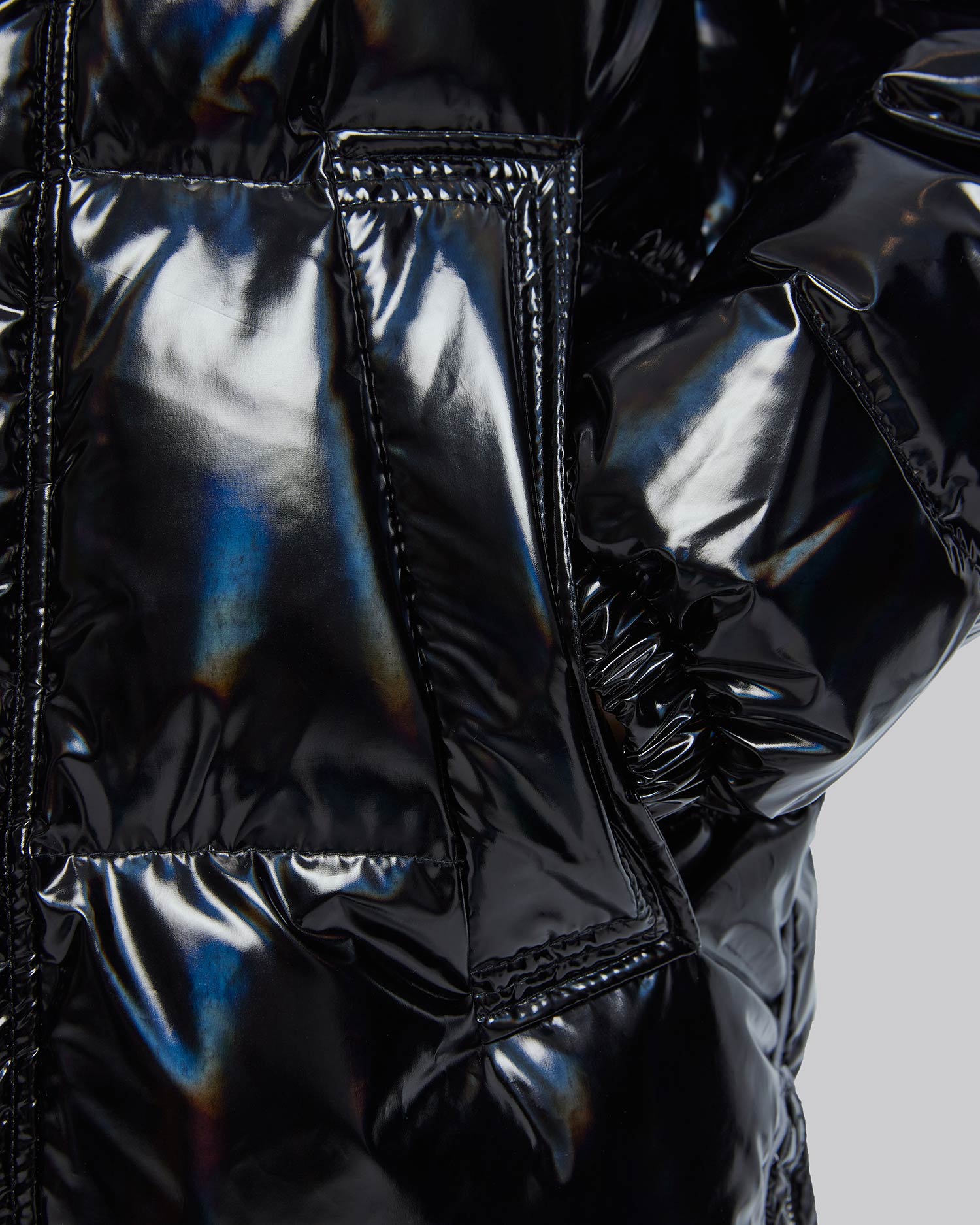 Long Puffer Jacket with Adjustable Waistline image 4