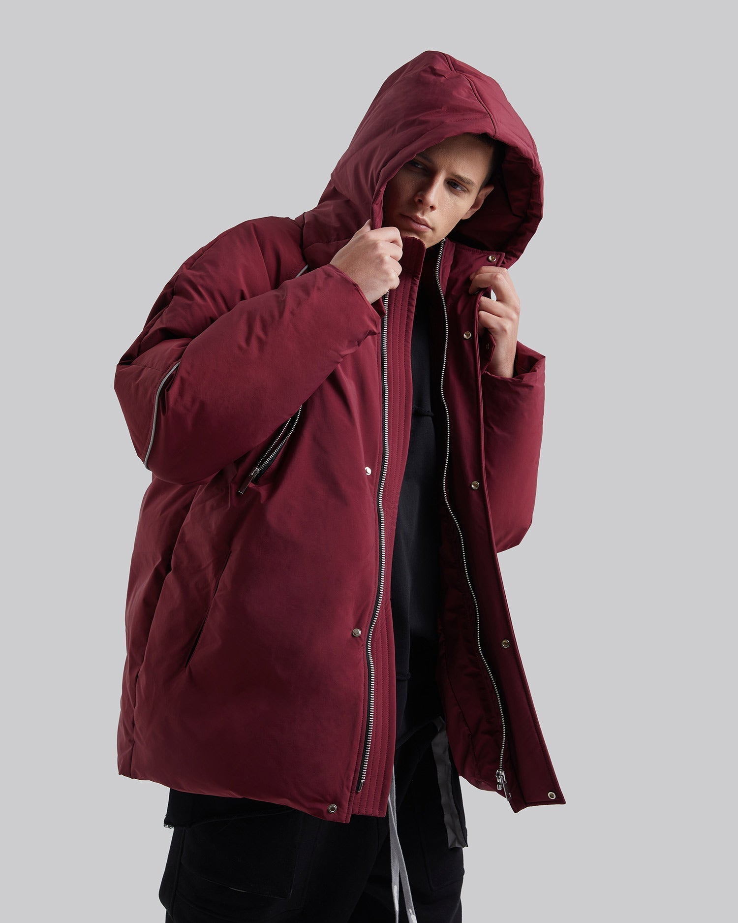 Reflective Water-Resistant Down Jacket image 2
