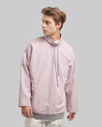 High-Neck Drawstring Essential Sweatshirt image 2